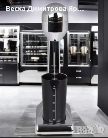 Миксер за фрапе Rosberg Premium, 100W, 450мл.мерителна чаша, Хромирана, снимка 6 - Миксери - 49350357