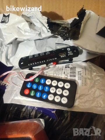 DC 12V Bluetooth MP3 декодерна платка Аудио модул – TF версия НОВО, снимка 2 - Друга електроника - 53180471