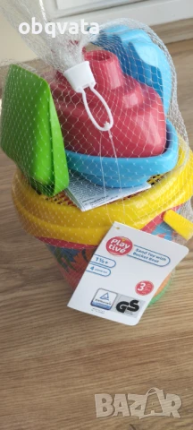 НОВ Пясъчен комплект Playtiveс кофичка, лопатка, гребло и лодка, снимка 5 - Други - 50908646