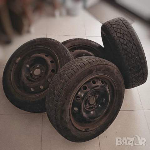 Метални джанти 4 бр. със зимни гуми, снимка 4 - Гуми и джанти - 52358931