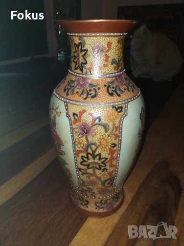 Сатцума Satsuma Стара китайска ваза порцелан, снимка 2 - Антикварни и старинни предмети - 43133721