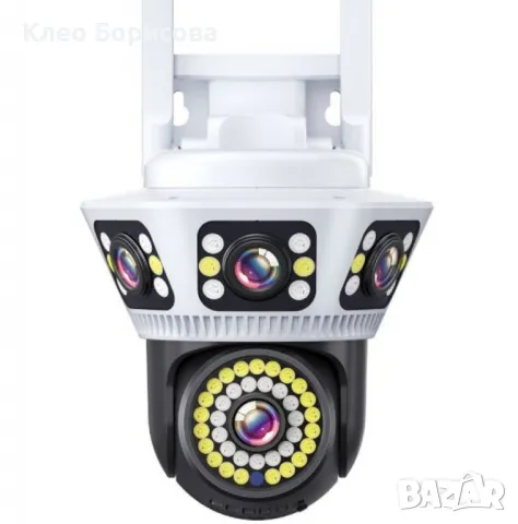 Пълноцветна панорамна 6K Wi-Fi камера за нощно виждане, снимка 1