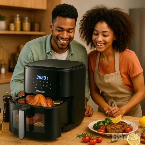 Здравословно пържене с горещ въздух Royalty Line RL-AF-5408, снимка 13 - Друга електроника - 51857949