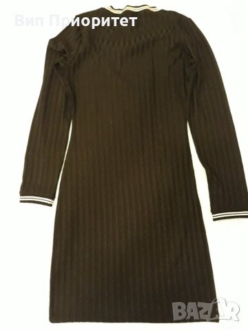 Рокля плетена Н & М черна с бяла гарнитура, по тялото, елегантна, удобна, дължина над коляното , снимка 9 - Рокли - 37414931