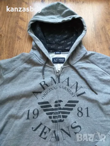 armani jeans - страхотно мъжко горнище ХЛ, снимка 2 - Спортни дрехи, екипи - 48826523