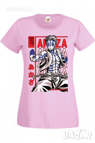 Дамска тениска Demon Slayer Akaza,Анимация,игра,Празник,Повод., снимка 10 - Тениски - 38057677
