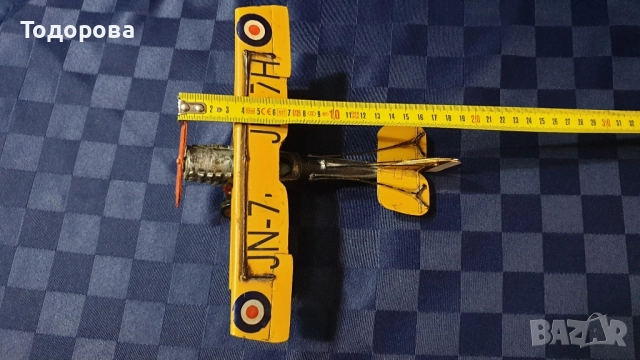 Стар метален витлов самолет, снимка 9 - Антикварни и старинни предмети - 52510750