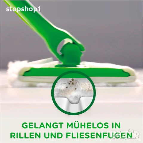 Swiffer Floor Mop 3D Clean Dry Подови кърпи, пълнител, пакет от 14, абсорбира повече прах от обикнов, снимка 2 - Мопове, кофи, четки и метли - 50850382