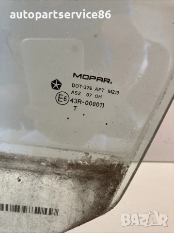 Стъкло прозорец за врата Преден ляв за Jeep Compass 2.0 CRD (2009), снимка 2 - Части - 53391159