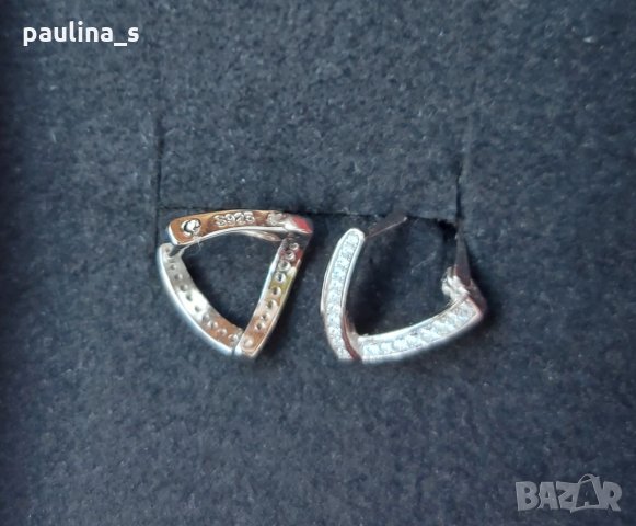 Четири броя / Сребърни обеци с циркони на Пандора / проба 925s / Южна Корея , снимка 4 - Обеци - 33416237