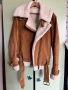 Дамско кожено яке кожух на ZARA / Зара от естествена кожа велур , снимка 1