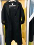 Дълго модерно черно палто-халат, снимка 8