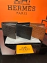 Hermes Мъжко Портмоне От Естествена Кожа С Кутия Хермес - Налични Различни Цветове Код SK144, снимка 4