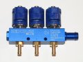 Газов инжектор HERCULES BLUE 3 цилиндъра 2 ohm, снимка 1 - Части - 44013143