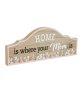Дървена декоративна табела "Домът е там, където е мама" ,30x12см