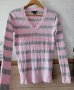 Розов пуловер TOMMY HILFIGER , снимка 1 - Блузи с дълъг ръкав и пуловери - 43748841