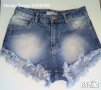 Дамски дънкови панталонки Н&М , снимка 1 - Къси панталони и бермуди - 43017134