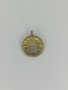 Медальон висулка 1915 50 пара Сърбия сребърна монета с позлата, снимка 3