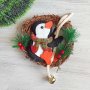 3388 Коледен венец с декорация пингвинче, 15см, снимка 2