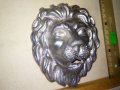 Стара КРАСИВА СРЕБРИСТА МЕТАЛНА ЛЪВСКА ГЛАВА БАРЕЛЕФ ФМОГО ЕФЕКТНА За УКРАСА на ПОРТА КОЛЕКЦИЯ 42746, снимка 10