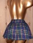 М/L Синя къса пола на плисета, снимка 2