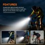 Предна акумулаторна светлина за велосипед USB MTB шосеен фар за планинско колоездене Фенер фар за ве, снимка 9