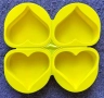Силиконова форма - 4 сърца, снимка 1