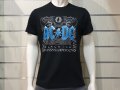 Нова мъжка тениска с дигитален печат на музикалната група AC/DC - Black Ice със син надпис , снимка 6