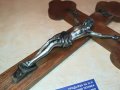 ГОЛЯМ ДЪРВЕН КРЪСТ С ХРИСТОС-46Х27СМ, снимка 7