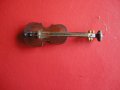 Старинна дървена китара цигулка  миниатюра , снимка 7