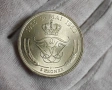 5 крони Крал Фредерик IX Сребърна сватба 1960 Дания сребърна монета, снимка 2