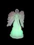 Коледна украса ангел, светещ, 22см/ с батерии/ размери: 9.7cm*16.8cm*21.5cm., снимка 2