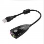 USB външна звукова карта 7.1 с кабел 3,5 мм жак микрофон слушалка стерео слушалки аудио адаптер за к, снимка 6