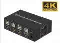 4-портов HDMI KVM превключвател, 4 компютъра с един монитор, 4K@60Hz, 4 в 1 KVM, мишка, клавиатура, , снимка 6