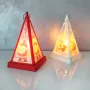 5449 Декоративен светещ коледен фенер Пирамида, 14 см, снимка 3