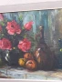 голяма стара картина натюрморт , снимка 5