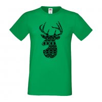 Мъжка тениска Deer 1 Елен Животно,Изненада,Подарък,Празник , снимка 11 - Тениски - 36813687