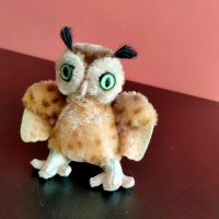 Колекционерска мека играчка Steiff Owl Wittie бухал, снимка 9 - Колекции - 37743297