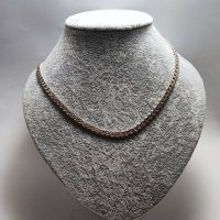 Сребърен  синджир панцер, снимка 3 - Колиета, медальони, синджири - 43887750
