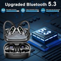 Нови Безжични Слушалки Poounur Bluetooth 5.3, ENC Шумопотискане, IP7, снимка 7 - Bluetooth слушалки - 43669903