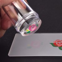 Силиконов печат чашка + пластмасова подложка.Прозрачен печат за маникюр! , снимка 7 - Продукти за маникюр - 34703833
