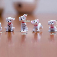 мини Далматинци малки кученца PVC 6 бр фигурки топери за игра и украса торта играчки, снимка 3 - Други - 19016009