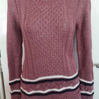 ДАМСКА ПЛЕТЕНА БЛУЗА  - Размер М , снимка 2 - Блузи с дълъг ръкав и пуловери - 38027403