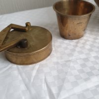 Стар индуиски религиозин месингов съд за вода, снимка 6 - Антикварни и старинни предмети - 43203346