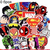 50 бр Марвел Avengers marvel Отмъстителите герои самозалепващи лепенки стикери за украса декор, снимка 1 - Други - 27820769