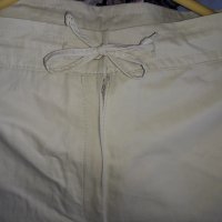 Дамски летен панталон с джобове светлорезидав по-къс, снимка 1 - Панталони - 28970247