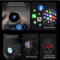 НОВ Смарт часовник Galaxy Watch 6 NFC, GPS тракер, подарък, снимка 7 - Смарт часовници - 43622609