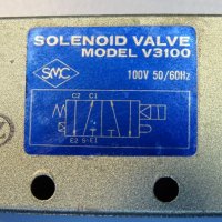 пневматичен разпределител SMC V3100 solenoid valve, снимка 4 - Резервни части за машини - 39639349