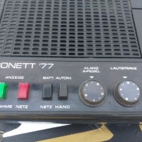 SONETT 77  RFT Касетофон, снимка 2 - Радиокасетофони, транзистори - 32328311