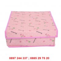 Сгъваем органайзер за бельо и чорапи, кутии с капак - розов - код РОЗОВИ 2550, снимка 10 - Други - 28267080
